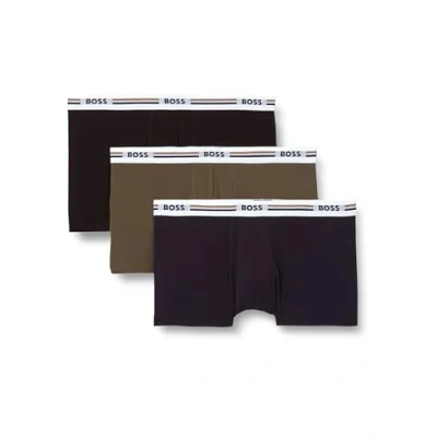 Abbildung von BOSS Trunk Revive 3 PACK Panties, Herren, Größe: Large, Dark blue/khaki/black