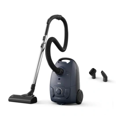 Abbildung von AEG Bodenstaubsauger CLEAN 5000 (AB51C1DB), 750 W, mit Beutel, starke Saugkraft, integriertes Zubehör, neue AllFloor Bodendüse