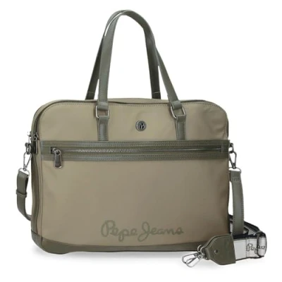 Abbildung von Pepe Jeans Corin Laptoptasche, grün, 40 x 30 5 cm, Polyester und PU von Joumma Bags, Talla única, Laptoptasche