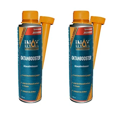 Abbildung von INOX® Hochwirksamer Oktan Booster 2x250ml Systemreiniger reduziert den Kraftstoffverbrauch Benzin Additiv für bessere Verbrennung Motorsystemreiniger alle Benzinmotoren
