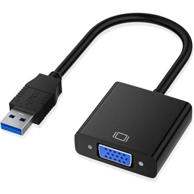 Abbildung von USB zu VGA Adapter,USB 3.0/2.0 Adapter Konverter,HD 1080P Video Grafikkabel Konverter Für PC, Laptop HDTV TV kompatibel mit Windows XP/7/8/8.1/10(NOT Vista, Linux, Chrome)