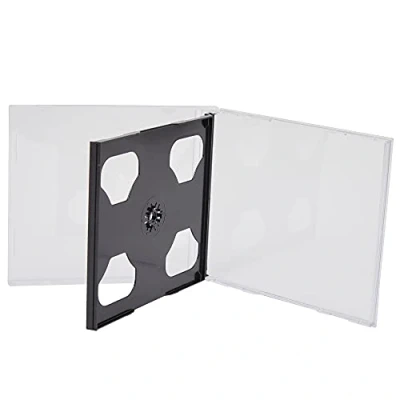 Abbildung von Dragon Trading® CD Hüllen für 2 CDs, 10,4 mm, Schwarz, 50 Stück