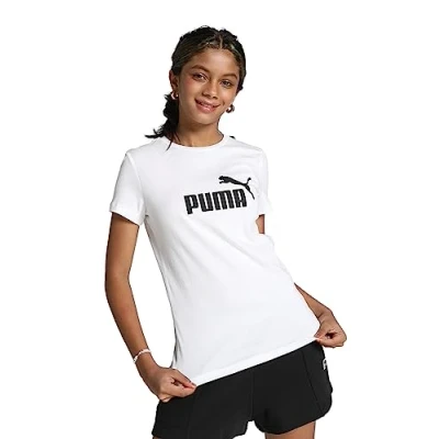 Abbildung von Puma LOGO Unisex Tshirt print für Kinder, Größe: 140, white