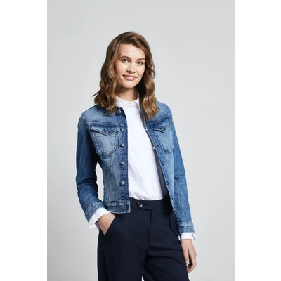 Abbildung von bugatti Jeansjacke, ohne Kapuze, in Used Optik
