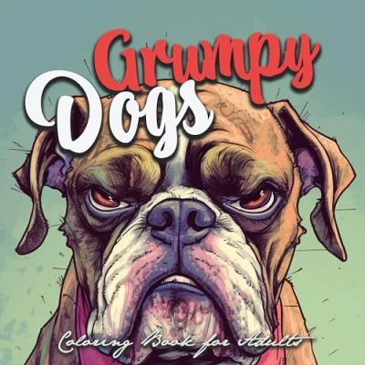 Abbildung von grantige Hunde Malbuch für Erwachsene: Graustufen Erwachsene superlustige ... coloring Book funny dogs grayscale