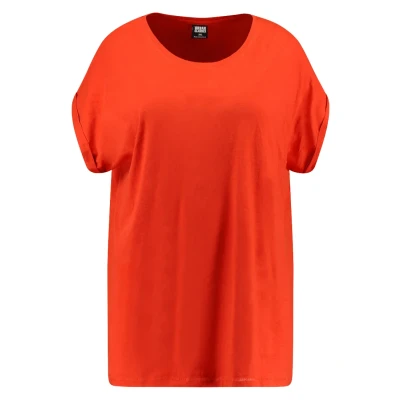 Abbildung von Urban Classics Curvy Ladies Extended Shoulder TEE Tshirt basic, Damen, Größe: XXL, Bloodorange