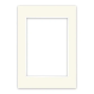 Abbildung von nielsen Conservation Passepartout Karton 1,5 mm Außenformat 42x59,4 cm (DIN A2) für Bildformat 29,7x42 A3) Elfenbeinweiß (Creme weiß) Glatte Oberfläche