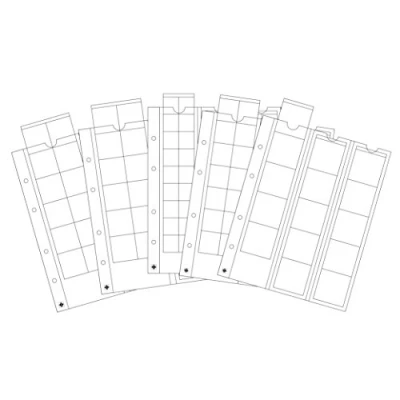 Abbildung von Leuchtturm, Optima, Blätter (4 Ringe) Mix aus 5 Transparent Abm: 202x252 mm. pro Stk.