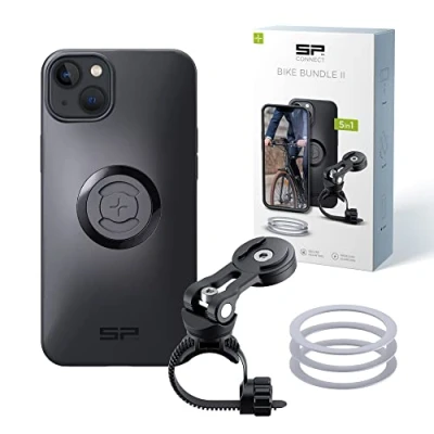 Abbildung von SP CONNECT Bike Bundle II SPC+ kompatibel mit iPhone 14 Plus Handyhalter für Fahrradlenker Mountainbike Rennrad Handy Halterung