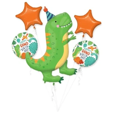 Abbildung von Heliumballons Bouquet Dinosaurus Dino Mite Leer