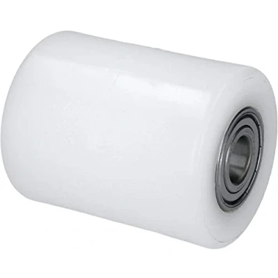 Abbildung von WIKO Hubwagen Rollen Polyamid Rolle 80x95 mm Laufrollen mit Kugellager Räder Nylon Paletten Fixierer Rad Palettenrollen 600 kg (17 (Achsloch))