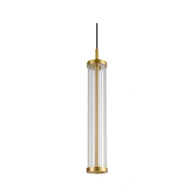 Abbildung von SLV QUIMERA MESSING Hängelampe aus Glas, Pendelleuchte Rund, Dimmbare Esszimmerleuchte, Wohnzimmerlampe mit Warmweißem Licht, Esstischleuchte effizienter LED Technik, Vintage Deckenlampe