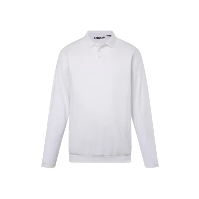 Abbildung von Men Plus Herren große Größen Übergrößen Menswear L 8XL Men+ Poloshirt, Bauchfit, Basic, Piqué, Langarm, bis 10 XL schneeweiß 3XL 836274200