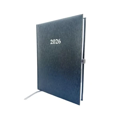 Abbildung von Buchkalender Chefplaner A5 1 Tag Seite auch sonntags (2026 anthrazit metallic)
