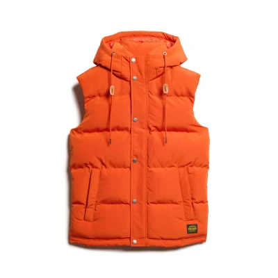 Abbildung von Superdry Weste, Herren, Größe: Large, Pureed pumpkin orange