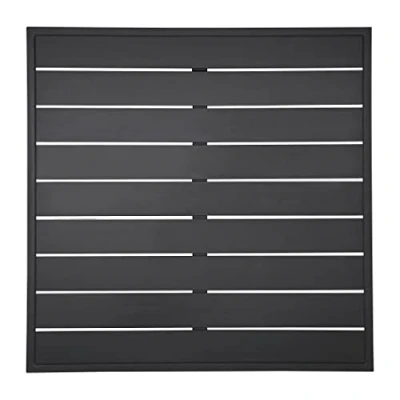 Abbildung von Bolero Aluminium Tischplatte quadratisch schwarz 700mm
