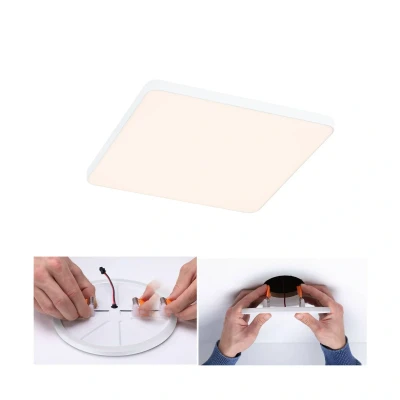 Abbildung von Paulmann 79948 LED Panel Einbaupanel Veluna VariFit Edge 160x160mm eckig dimmbar Warmweiß Weiß Kunststoff Beleuchtungssystem 3000 K