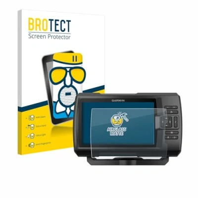 Abbildung von BROTECT Entspiegelungs Schutzglas für Garmin Striker Plus 5cv Schutz Folie Panzerfolie Glas Matt [Extrem Kratzfest 9H, Anti Reflex, Fingerprint]
