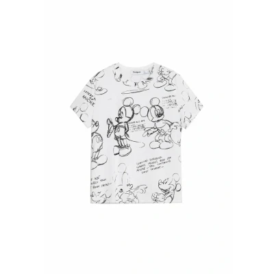 Abbildung von Desigual TS_Mickey Sketch, 1000 White, S
