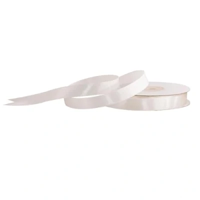 Abbildung von Creativery Satinband, Satinband 12mm x 25m Rolle Ivory / Elfenbein