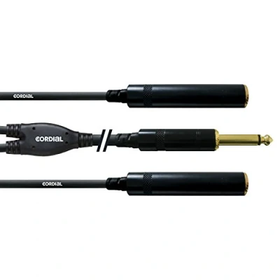 Abbildung von CORDIAL CABLES Y Kabel Träger Mono Klinke männlich/2 weiblich 30 cm BRETELLE Essentials Jack