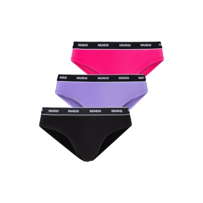 Abbildung von HUGO Underwear Slip &quot;TRIPLET BRIEF STRIPE&quot;, (Packung, 3 St., 3er Pack), mit kontrastfarbenem Logobund