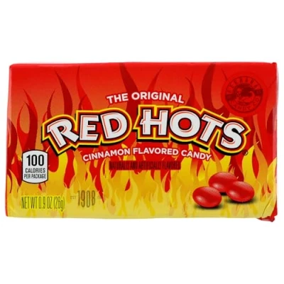 Abbildung von Farley &#039;s/sathers Candy CO. sathers rot Hots
