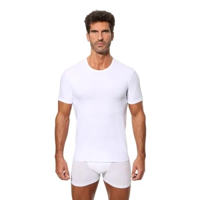 Abbildung von Abanderado Herren Manga Corta Cuello Redondo regulactive T Shirt, Blanco, XL