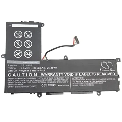 Abbildung von vhbw Akku Ersatz für Asus 0B200 01870000, C21N1521 Notebook (3350mAh, 7,6V, Li Polymer)