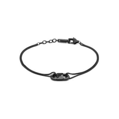 Abbildung von Emporio Armani Herren Schwarzes Edelstahl Armband, EGS3173001