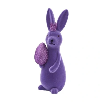 Abbildung von Werner Voß Hase mit Ei lila 10x7x21 cm