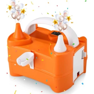 Abbildung von Birshe Luftballon Pumpe,400W Elektrische Ballonpumpe Motorenbau Luftballonpumpe mit automatik Halbautomatisch Geeignet für Karneval Party Hochzeit und Weihnachtsdekoration