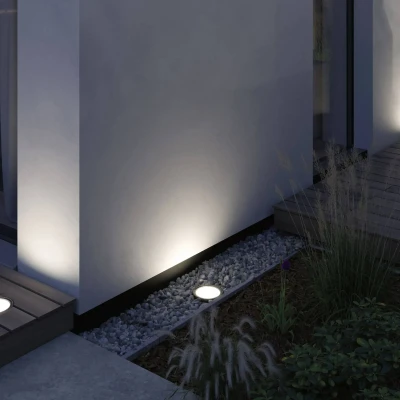 Abbildung von Paulmann LED Gartenstrahler &quot;LED Wandfluter Ocos 177mm 3000K 6,2W 190lm 230V 75 Anthrazit Metall&quot;, 1 flammig, IP67