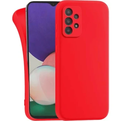Abbildung von MyGadget Hülle für Samsung Galaxy A52 4G 5G A52s Schutzhülle TPU Case Slim Silikonhülle Back Cover Kratzfest Handyhülle Rot