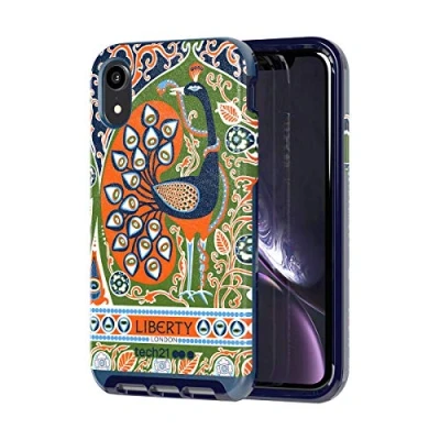 Abbildung von tech21 Evo Luxe Liberty Francis Schutzhülle für Apple iPhone XR Blau/Orange