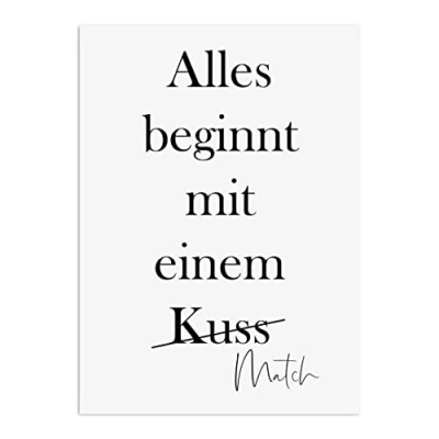 Abbildung von Nastami Valentinskarte Postkarte Valentinstag Karte Liebe Jahrestag Geschenk (Match)