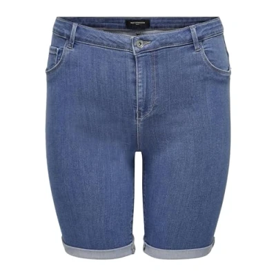 Abbildung von ONLY Carmakoma Long Shorts Carthunder Life Lange Hose DNM Noos Damen, Denim Mittelblau, 50