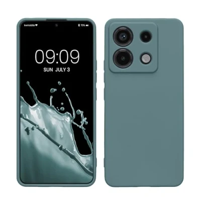 Abbildung von kwmobile Handyhülle kompatibel mit Xiaomi Redmi Note 13 Pro 5G / Poco X6 Hülle Handy Case aus weichem Silikon in Arctic Night