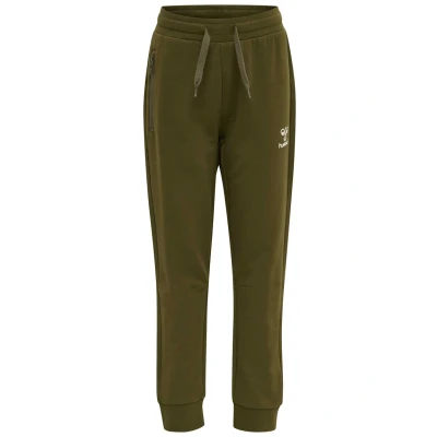 Abbildung von Hummel Hmlon Jogginghose für Kinder, Größe: 104, Dark olive