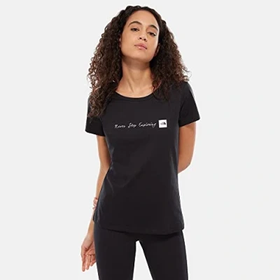Abbildung von THE NORTH FACE Damen Never Stop Exploring T Shirt Shirt, TNF Black/TNF White, XL, T0A6PRKY4
