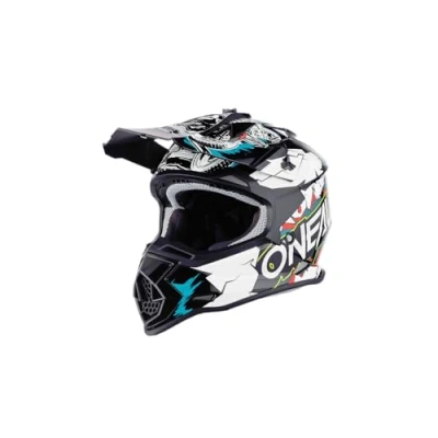 Abbildung von O&#039;NEAL Motocross Helm Kinder MX Enduro ABS Schale, , Lüftungsöffnungen für optimale Belüftung &amp; Kühlung 2SRS Helmet Villian Youth Weiß Größe M