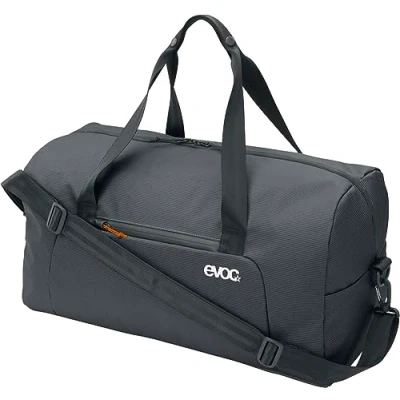 Abbildung von EVOC WEEKENDER 40, Reisetasche (wasser und schmutzabweisendes Tarpualin, inkl. Außen Innentaschen, Volumen: 40l, Gewicht: 720g, Maße: 55 x 26 28 cm), Carbon Grey Black