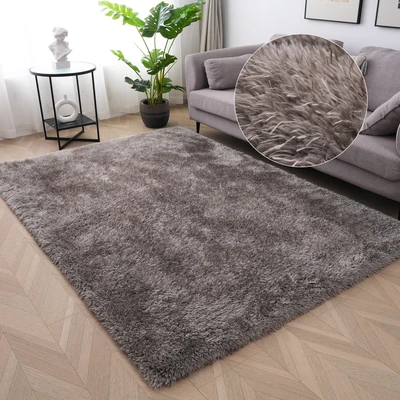 Abbildung von Home affaire Hochflor Teppich &quot;Micro Shaggy&quot;, rechteckig, weich, flauschig, Uni Farben, Wohnzimmer, Schlafzimmer, Kinderzimmer