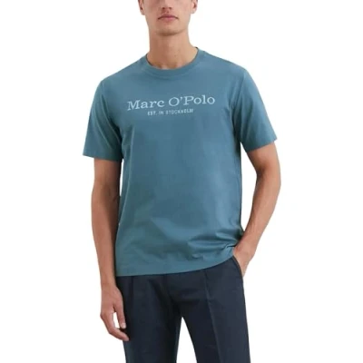 Abbildung von Marc O&#039;Polo Short Sleeve CREW NECK Inside Chest Tshirt print, Herren, Größe: Small, Storm