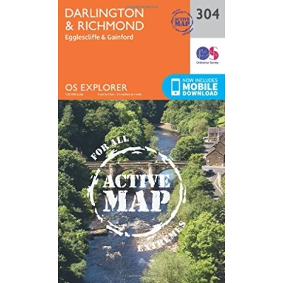 Abbildung von Darlington and Richmond (OS Explorer Active Map, Band 304)