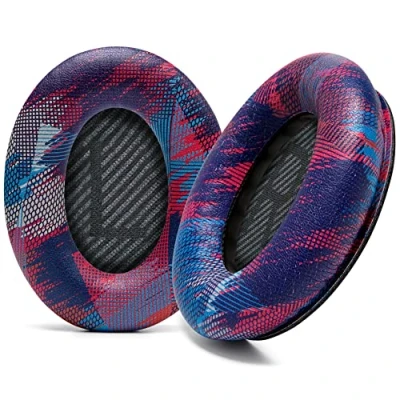 Abbildung von WC Wicked Cushions Ersatzohrpolster Kompatibel mit Bose QuietComfort 35 (QC35) &amp; 35ii (QC35ii) Kopfhörern mehr Verbesserter Komfort Haltbarkeit Speed Racer