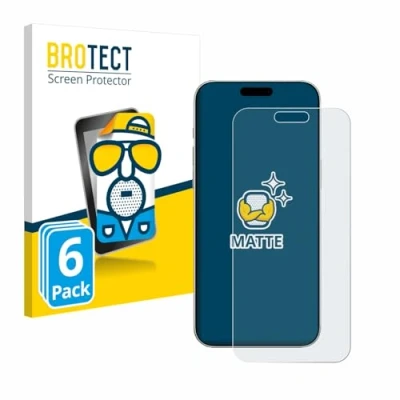 Abbildung von BROTECT Entspiegelungs Schutzfolie für Apple iPhone 16 Pro (6 Stück) Matte Displayschutz Folie, Anti Reflex, Fingerprint