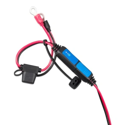 Abbildung von Victron Energy Tilslutningskabel. M8 Kabelschuh für Batterieanzeigetafel (mit 30A ATO Sicherung)