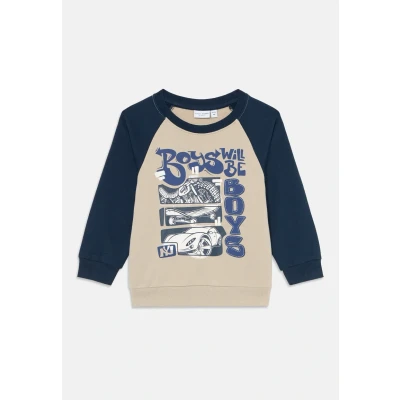 Abbildung von Name it Nmmvildar LONG Sleeve Sweatshirt für Kinder, Größe: 92, Island fossil