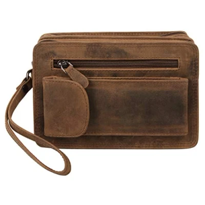 Abbildung von Bagan Handgelenktasche, echt Leder